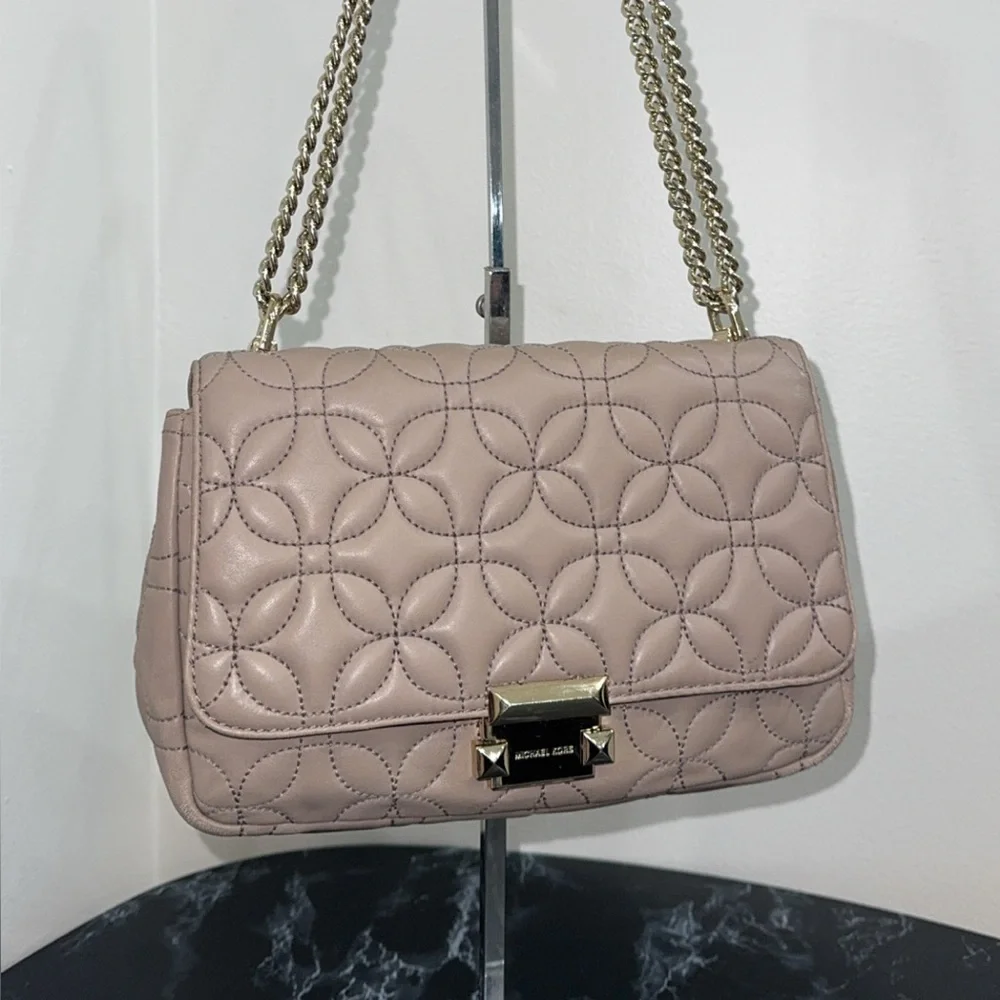 Michael Kors Sloan Large Quilted Chain Shoulder Bag AUTHENTIC - Picture 3 of 14